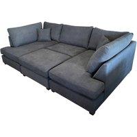 SNUG FURNITURE BIRMINGHAM LTD Toronto U Shape Cinema Kensington Sofa in Grey