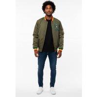 JTAPHRIQUE Bomber Jacket in Khaki | Size: Small