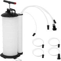 VOGREX 7L Manual Vacuum Oil Fluid Extractor Pump Petrol in White