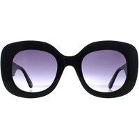 Benetton Women's Oval Black Blue Gradient BE5067