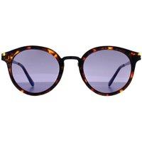 Guess Women's Round Blonde Havana Blue Mirror GF0305 in Brown