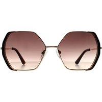 Guess Women's Square Gold Brown Brown Gradient GF0387