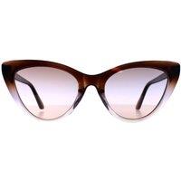 Guess Women's Cat Eye Brown Purple Fade Gradient Smoke GF6147