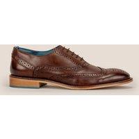 Oswin Hyde Men's Winston Leather Oxford Brogue in Brown | Size: 12