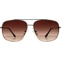Guess Men's Aviator Gold Brown Gradient GF0207