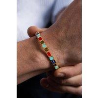 Outrage London Men's 18K Gold Personalised Knightsbridge Bangle | Size: Adjustable