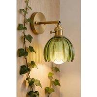 Living and Home 2PCS Rechargeable Wall Lamps with Remote Control & 8 RGB Colours in Green