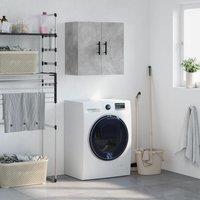 Berkfield Home Wall Cabinet Concrete Grey 60x31x60 cm Engineered Wood | Size: 60 x 31 x 60 cm