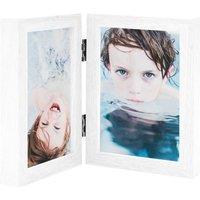 Berkfield Home Bifold Photo Frame Collage White 2x