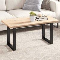 Berkfield Home Table Top 100x50x2.5 cm Rectangular Solid Wood Pine in Brown