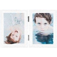 Berkfield Home Bifold Photo Frame Collage White 2x