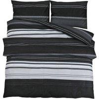 Berkfield Home Duvet Cover Set Black & White 220x240 cm Cotton