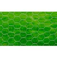 Berkfield Home Modern Chicken Wire Fence Galvanised Steel 25x0.5 m Silver