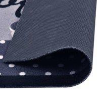 Berkfield Home Kitchen Carpet Washable Coffee Blue 45x150 cm