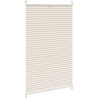 Berkfield Home Plisse Blind 70x125cm Creme in Cream | Size: 70x125 cm