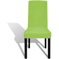 Berkfield Home Straight Stretchable Chair Cover 4 pcs Green