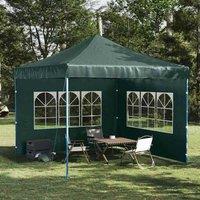 Berkfield Home Party Tent Sidewall 2 pcs with Window PE Green