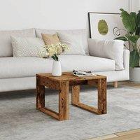 Berkfield Home Side Table Old Wood 50x50x35 cm Engineered Wood in Brown | Size: 50 x 50 x 35 cm