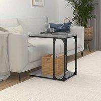 Berkfield Home Side Table Grey Sonoma 50x35x52 cm Engineered Wood | Size: 50 x 35 x 52 cm