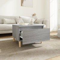 Berkfield Home Side Table Grey Sonoma 50x46x35 cm Engineered Wood | Size: 50 x 46 x 35 cm