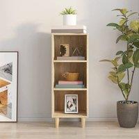 Berkfield Home Sideboard Sonoma Oak 34.5x32.5x90 cm Engineered Wood in Brown