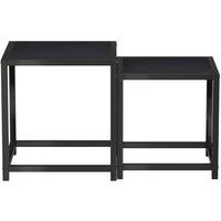 Berkfield Home Tea Tables 2 pcs MDF Black
