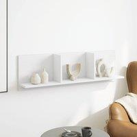 Berkfield Home Wall Cabinet 100x16.5x30 cm White Engineered Wood