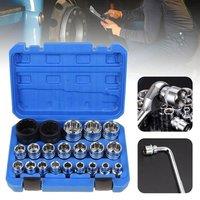 Havendro 21Pc 1/2" Drive Spline Socket 12 Point 8-36mm CR-V Metric Set