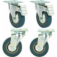 Havendro 4x Castor Wheels 100mm Heavy Duty 600kg Swivel NEW