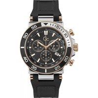 Gc Men's Z14005G2MF 44mm Quartz Watch in Black