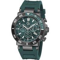 Gc Men's Z14007G9MF 44mm Quartz Watch in Green
