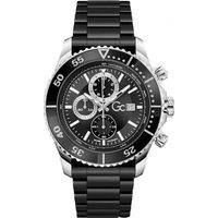 Gc Men's Z51005G9MF 44mm Quartz Watch in Black