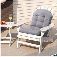 Living and Home 110cm W x 48cm D Light Grey Garden Swing Seat Cushion | Size: 110 cm W x 48 cm D