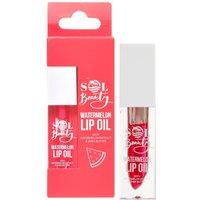 SOL Beauty Watermelon Lip Oil Extract Shea Butter Nourish Hydrate Soften Lips 3g in Clear