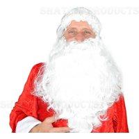 Shatchi Santa Claus Suit Adult Premium Plush Cosplay Costume Complete Outfit Fancy Dress Father Christmas Party Clothes in Red