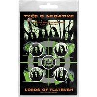 Type O Negative Lords Of Flatbush Pin Button Badge in Black