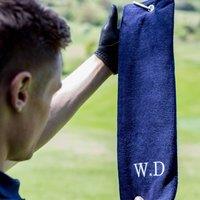 Duncan Stewart Men's Personalised Tri-Fold Golf Towel in White