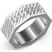 Guess Men's JUMR03030JWST62 Ring in Silver