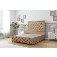Sloomy Vienna Dumfries Divan Base No Drawers - 26 Headboard & 12 Footboard in Light Brown | Size: King