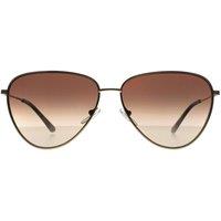 CALVIN KLEIN Women's Aviator Gold Brown Pink Gradient CK19103SG