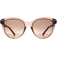 Salvatore Ferragamo Women's Cat Eye Crystal Sand Rose Grey SF1073S in Beige