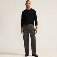 Lands' End Men's Wool Touch Trousers in Grey | Size: 40L