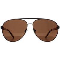 CALVIN KLEIN Men's Aviator Gunmetal Brown CK19321S in Grey