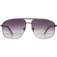 Guess Men's Aviator Shiny Light Nickeltin Grey Gradient GO00063