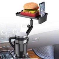 Havendro 3in1 Universal Car Cup Holder Tray Phone Mount in Black