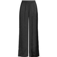 Lands' End Women's Satin Palazzo Trousers in Black | Size: 12