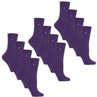 Heat Holders Women's 12 Pairs Ultra Lite Soft Thermal Socks in Purple | Size: 4-8