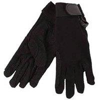 Hy5 Men's Cotton Pimple Palm Riding Gloves in Black | Size: XS