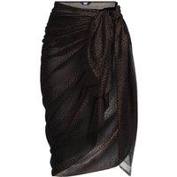 Lands' End Women's Voile Sarong Cover-Up in Dark Brown
