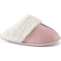 Lands' End Women's Faux Suede Mule Slipper in Dusty Pink | Size: 5